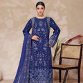 Fiza By Dressline Semi Stitched 3 Piece Chiffon Formals Collection'2025-fiza-semi-stitched-royal-sapphire