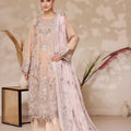 Fiza By Dressline Semi Stitched 3 Piece Chiffon Formals Collection'2025-fiza-semi-stitched-Rosy-Beige