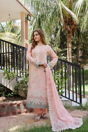 Dressline UnStitched 3 Piece Premium Heavy Emb Bana Dora Lawn Collection