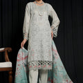 Dressline 3 Piece Emb Chikankari Lawn Suit 540