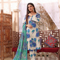 Feathers Unstitched 3 Piece Summer Collection-KHINZA-FT186