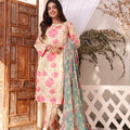 Feathers Unstitched 3 Piece Summer Collection-ELA-FT189