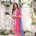 Feathers Unstitched 3 Piece Summer Collection-AFSANA-FT192