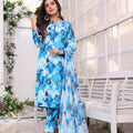 Feathers Unstitched 3 Piece Summer Collection-ANNORA-FT194