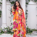 Feathers Unstitched 3 Piece Summer Collection-HALA-FT195