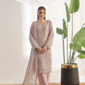 Dressline Fastif Stitched 3 Piece Emb Luxury Chiffon Collection