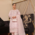 Haleema By Dressline Semi Stitched 3 Piece Organza Formals Collection'2025-haleema-L-semi-Stitched-pink