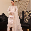 Haleema By Dressline Semi Stitched 3 Piece Organza Formals Collection'2025-haleema-L-semi-Stitched-beige