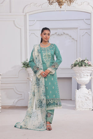 Dressline Launching New Un Stitched 3 Pcs Emb With ChikankariLaser-Cut Lawn Collection