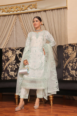 Haleema By Dressline Semi Stitched 3 Piece Organza Formals Collection'2025-haleema-L-semi-Stitched-green2