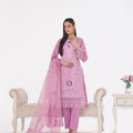 Dressline New Un Stitched 3 Pcs Premium Chikankari Emb Check Lawn Digital Printed Collection