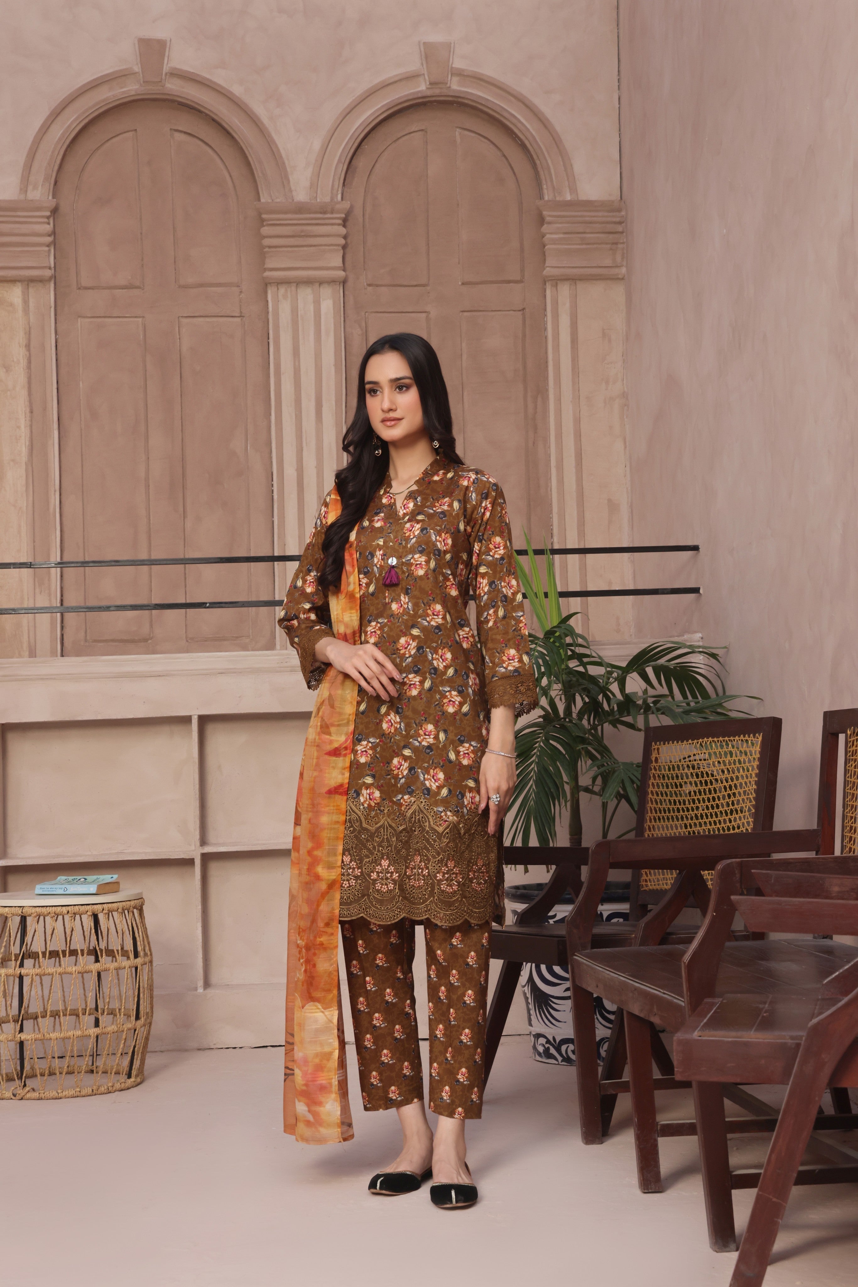 Dressline Zobia Unstitched 3 Piece Chikankari & Cutwork Emb Lawn Collection