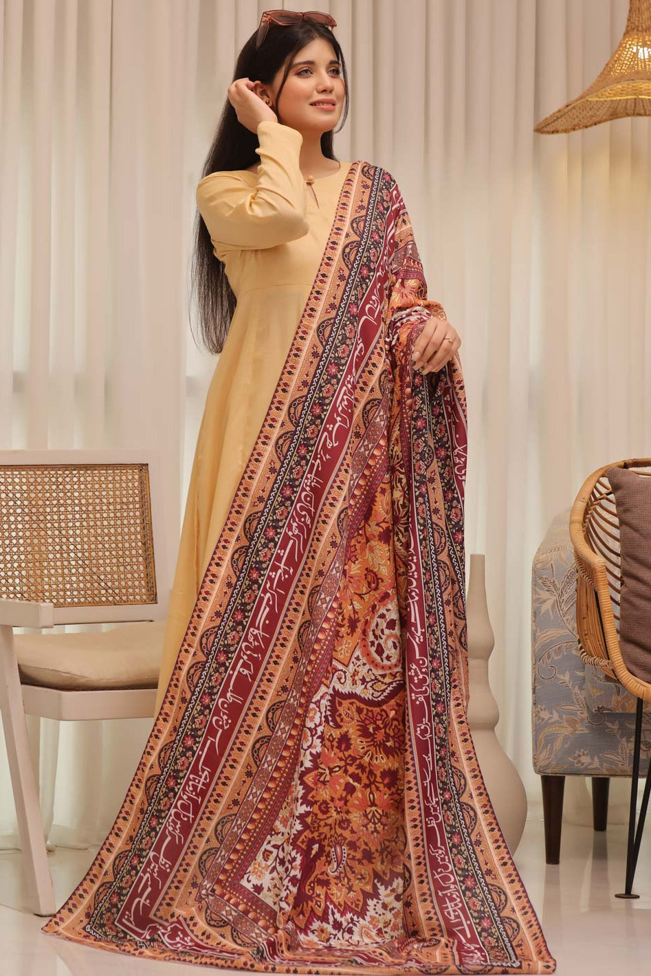 Tng By Md Odhni Collection-Zamana Odhni (Mustard)