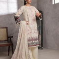 Dressline Salina Emb Sophistication Reimagined Unstitched Chikankari & Cutwork Bana Dora Lawn With Diamond Digital Dupatta & Dyed Cambric Trousers