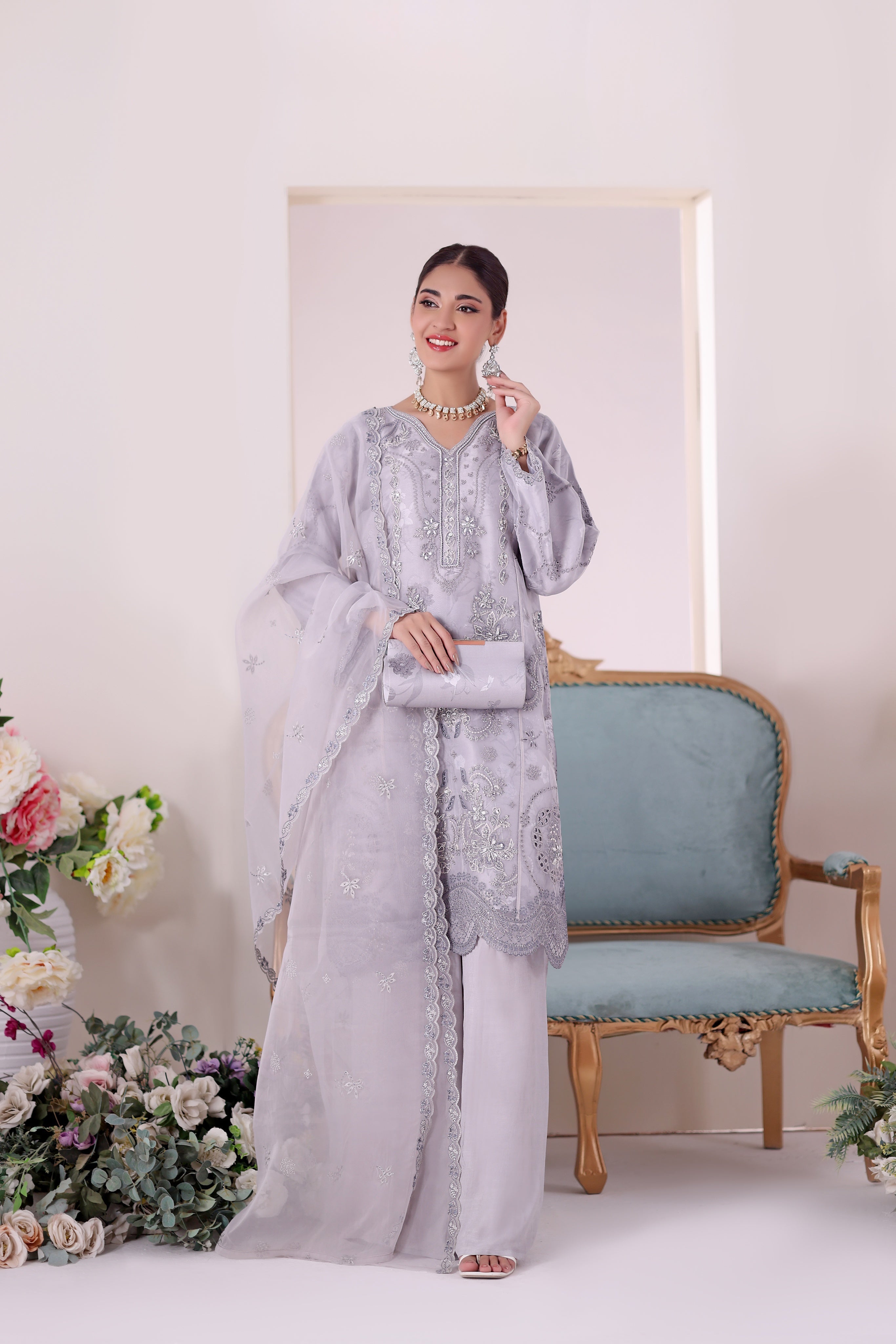 ZUNN By Dressline Semi Stitched 3 Piece Formals Collection'2025-zunn-semi-stitched-iced-mauve