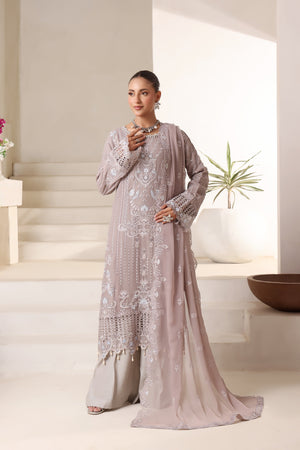 Samara By Dressline Semi Stitched 3 Piece Luxury Chiffon Formals Collection'2025-samara-semi-stitched-chiffon-LtPink