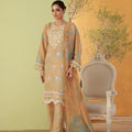 Dressline Noray Stitched 3 Piece Luxury Emb Pp Staple Collection