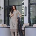 Dressline New Semi Stitched 3 Pcs Premium Dyed Lawn Fancy Full Chikankari With Sequence Emb Collection