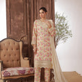 Dressline Azlin Stitched 3 Piece Luxury Emb Pp Staple Collection