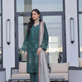 Dressline New Semi Stitched 3 Pcs Premium Dyed Lawn Fancy Full Chikankari With Sequence Emb Collection