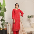 Dressline Saffira UnStitched 3 Piece Premium Emb ChikankariSlub Lawn Collection