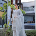 Dressline New Semi Stitched  3 Pcs Premium Emb Chikankari& Laserkari Jacquard Lawn Collection