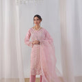 Dressline Malikah Stitched 3 Piece Luxury Emb Organza Collection