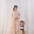 Dressline Malikah Stitched 3 Piece Luxury Emb Organza Collection