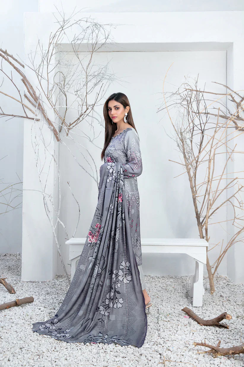 Tawakkal Fabrics - Serwa - 3 Pc Digital Printed Collection - D-1284