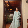 Dressline Sharjeena(Light) Semi Stitched 3 Piece Emb Luxury Organza Collection
