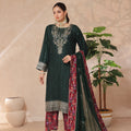 Azrina By Dressline Semi Stitched 3 Piece Chiffon Collection'2025-azrina-DKgreen