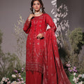 Dressline UnStitched 3 Piece Premium Heavy Chikankari & Laserkari Emb Bana Dora Lawn Collection
