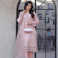 Naaira By Dressline Semi Stitched 3 Piece Organza Formals Collection'2025-naaira-pink