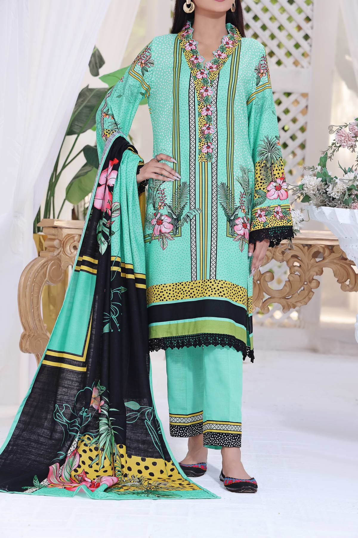 Shahkar Khadda by VS textile 3 piece unstitch D-16