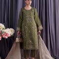 Orchid By Dressline Semi Stitched 3 Piece Formals With Complimentary Clutch Collection'2025-orchid-semi-stitched-forest-luxe
