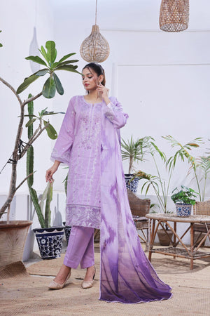 Dressline Launching New Stitched 3 Piece Emb Lawn Jacquard With Munnar Dupatta Collection