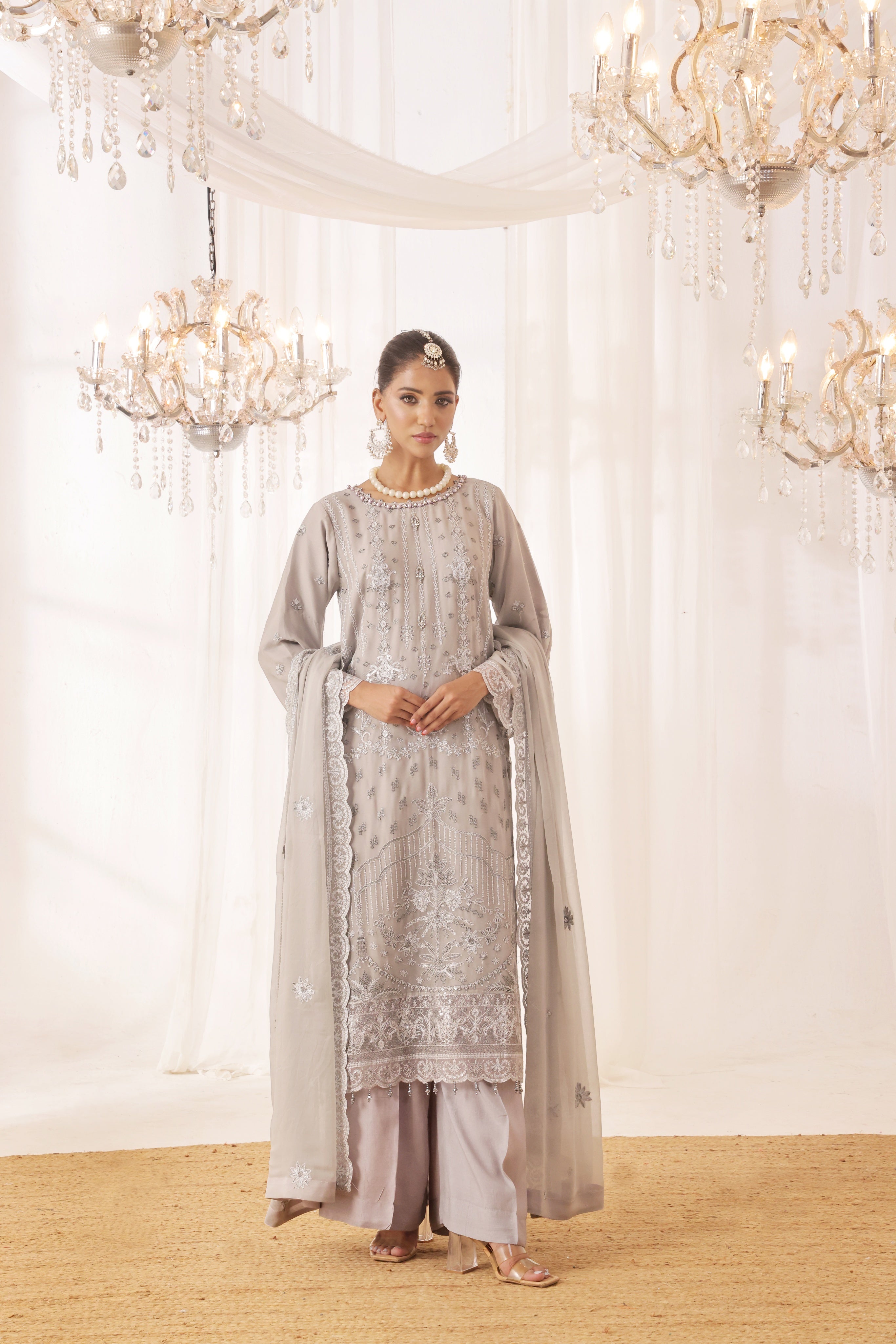 Parkha By Dressline Semi Stitched 3 Piece Luxury Chiffon Formals Collection'2025-Dressline > 103