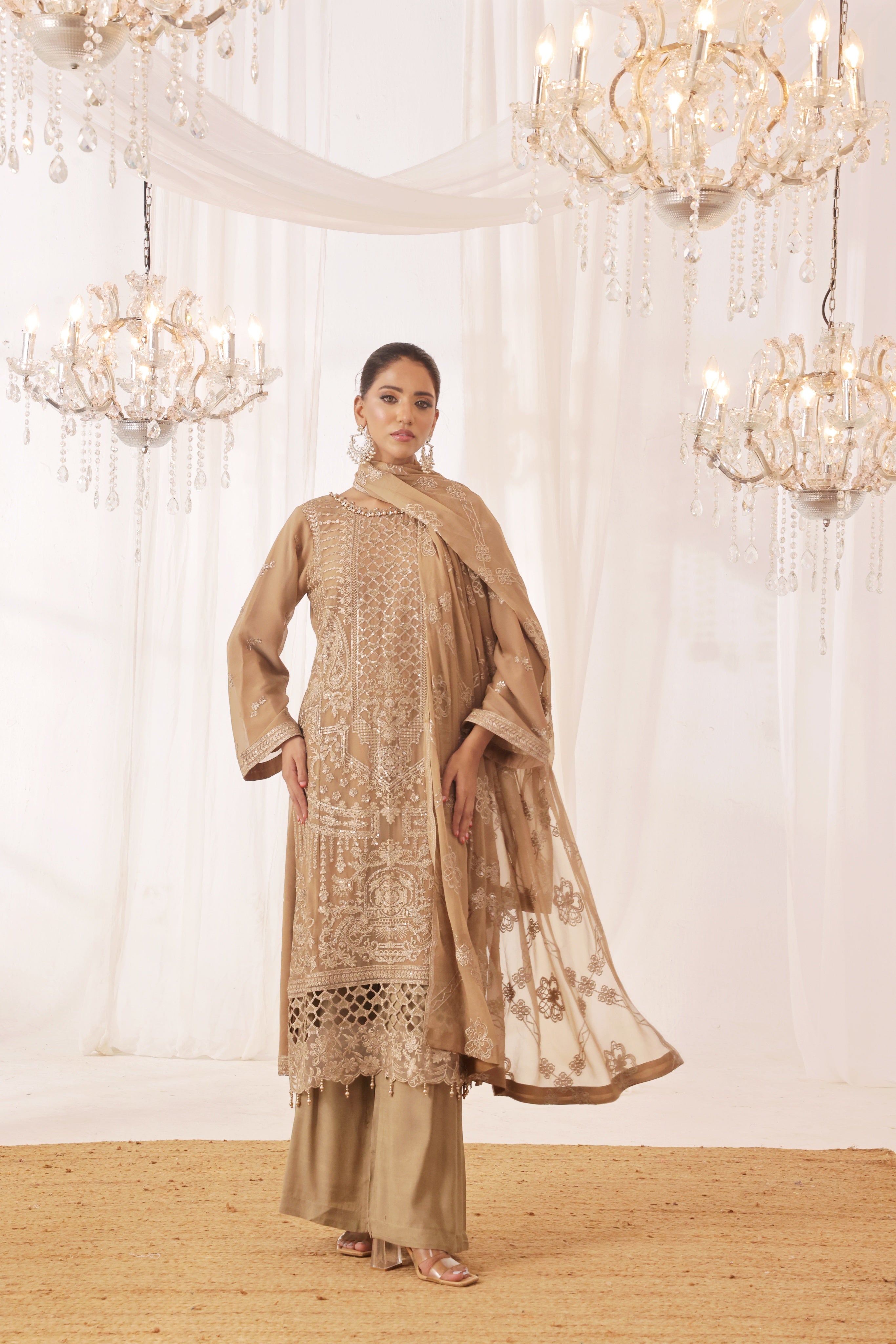 Parkha By Dressline Semi Stitched 3 Piece Luxury Chiffon Formals Collection'2025-Dressline > 83