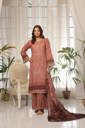 Dressline Launching New Unstitched 3 Pcs Premium Chikankari Bana Dora Digital Printed Lawn Collection