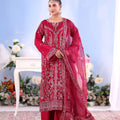 Shehnai By Dressline Unstitched 3 Piece Formals Collection'2025-shehnai-unstitched-crimson-fuchsia