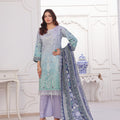 Dressline Launching New Unstitched  3 Pcs Premium Chikankari & Cutwork Emb Digital Printed Lawn Collection