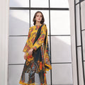 Feathers Unstitched 3 Piece Digital Printed Lawn Summer Suit-MISANDEI-FT361