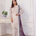 Dressline Launching New Unstitched  3 Pcs Premium Chikankari & Cutwork Emb Digital Printed Lawn Collection