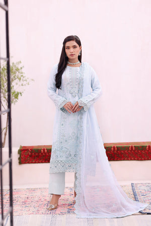 Pulse By Dressline Stitched 3 Piece Formals Collection'2025-pulse-stitched-icy-sky