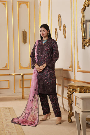 Dressline Titliyan Stitched Fancy Emb Chikankari Lawn Dress