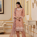 Dressline Zahra New Stitched Fancy Emb Chikankari Lawn Fancy  Dupatta Collection