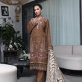 Dressline Semi Stitched 3 Pcs Luxury Emb  Khaddar Collection