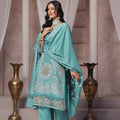 Dressline Semi Stitched 3 Pcs Emb Viscose Zari Collection