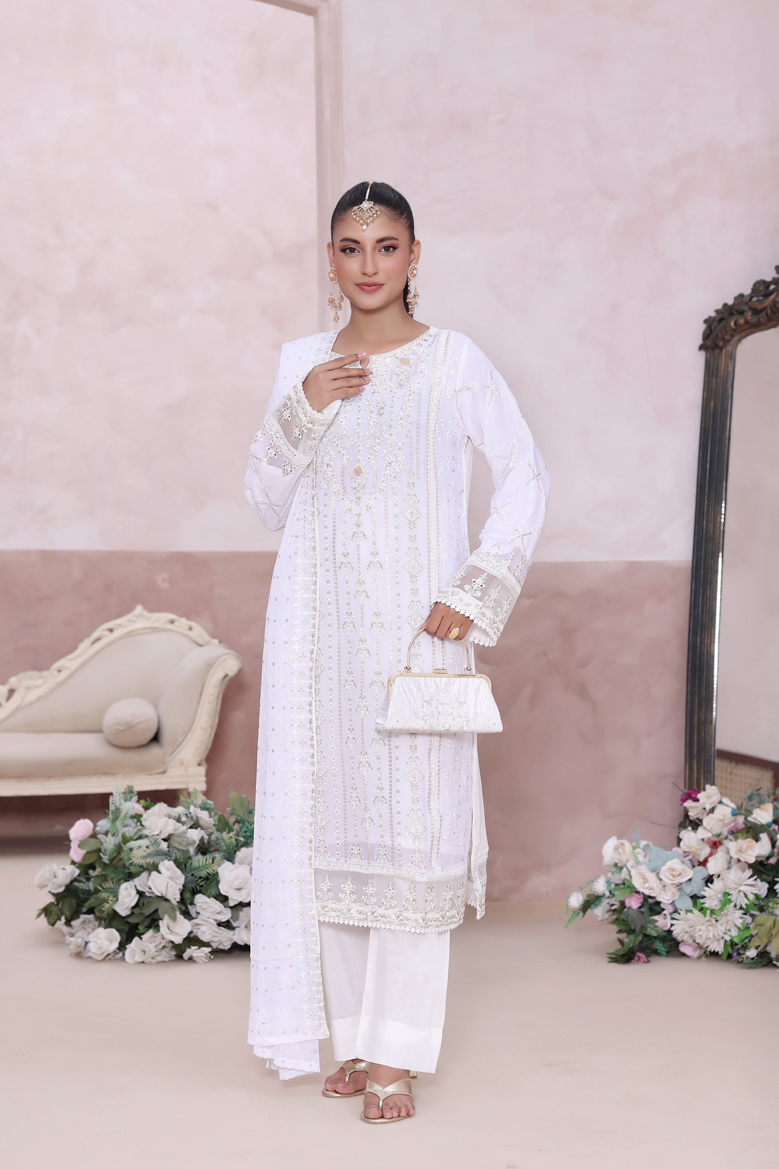 Nehal By Dressline Stitched 3 Piece Luxury Chiffon Formals Collection'2025-nehal-chiffon-3pc-Stitched-white3