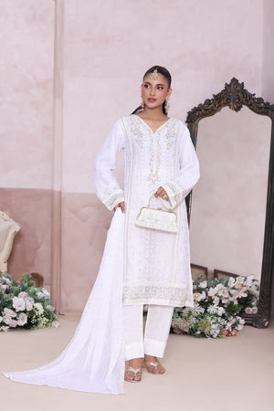Nehal By Dressline Stitched 3 Piece Luxury Chiffon Formals Collection'2025-nehal-chiffon-3pc-Stitched-white2